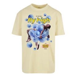 Psychadelic Oversize T-shirt soft yellow