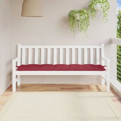 Jastuk za vrtnu klupu boja vina 180 x 50 x 7 cm tkanina Oxford