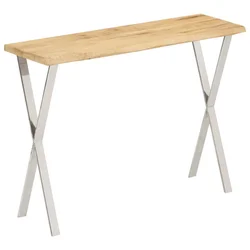 Konzolni stol sa živim rubom 105x33x76 cm masivno drvo manga
