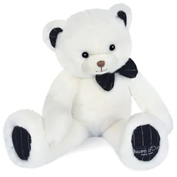 Doudou Histoire d´Ours Plišasti medvedek s temno modrim metuljčkom 30 cm