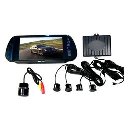OEM Parking senzori sa Displejem 7 + ogledalo sa USB, Bluetooth i kamerom