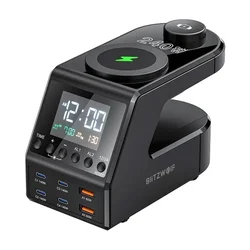 Blitzwolf BLITZWOLF BUDILKA Z 240 W POLNILNIKOM 2XUSB-A 4XUSB-C ZA DOMAČO IN PISARNIŠKO UPORABO