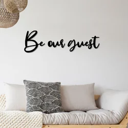 Atelier Del Sofa Zidna dekoracija Be Our Guest, 65x19 cm, 1.5 mm, Crna