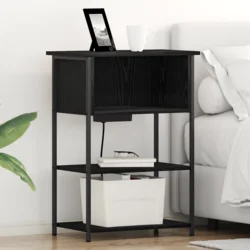 Noćni ormar Crni hrast 55 x 31 x 76 cm Konstruirano drvo