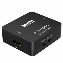 Kitajc AV na HDMI konverter adapter - črn