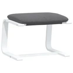 Vidaxl Stolček za noge temno siv 51x41x40 cm blago