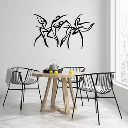 Wallity Zidna dekoracija Felicita M, 97 x 56,5 cm, Crna