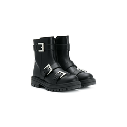 Mi Mi Sol - buckled ankle boots - kids - Black