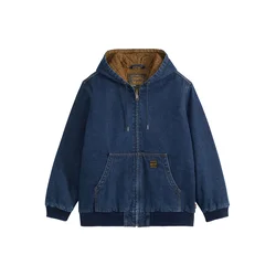 Levis POTRERO DENIM HOODY Modra
