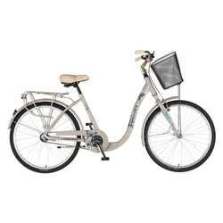 Bicikl Fashion Visitor Butterfly 26 Alu 17 V-Brake Kontra Kontra Quanda 155-178cm (S/M) Sivi Perl