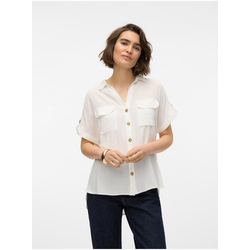 VERO MODA Bluza BUMPY, bela