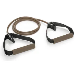 Gymstick Pro Exercise Tube elastika z ročaji, rjava, X-Strong