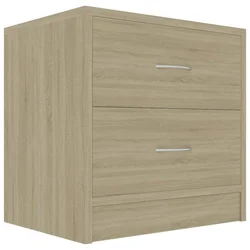 Vidaxl Nočna omarica sonoma hrast 40x30x40 cm iverna plošča