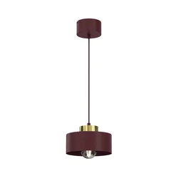 Viseći luster MARTI 1xE27/15W/230V bordo/zlatna