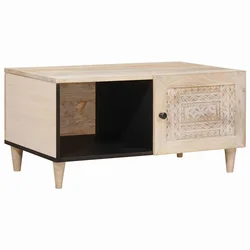 Kava Stol Bijela 100 x 54 x 40 cm Konstruirano drvo