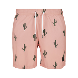 Pattern of swimming shorts cactus aop