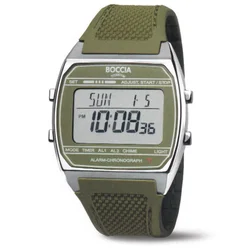 Boccia 3738-03 Mens Watch Titanium Digital Chronograph 37mm 5ATM