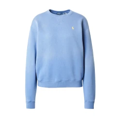 Polo Ralph Lauren za ženske. 211943006017 Pulover iz flisa modre barve (XS), Modra, Priložnostno, Bombaž
