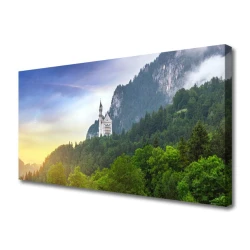 tulup.si Slika na platnu Grad v gorah forest landscape 120x60 cm