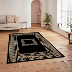 Conceptum Hypnose Tepih HM-CRP25-34, Pravougaoni, 100x140 cm, Crno-braon