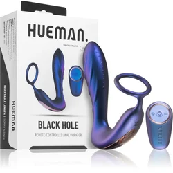 Analni vibrator z obročkom Hueman Black Hole