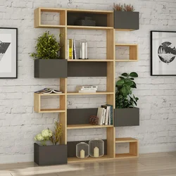 Conceptum Hypnose Polica 120x171x20cm Hrast-Antracit