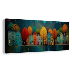 Slika mestne luči ponoči - 120x60
