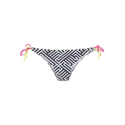 BUFFALO Bikini hlačke neonsko rumena/roza/črna/bela