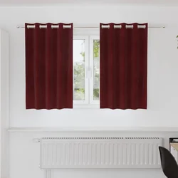 Zavjese za zamračivanje 2 pcs Vinska crvena 140 x 140 cm Baršun