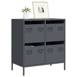 Komoda antracit 68x39x73,5 cm od hladno valjanog čelika