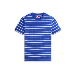 Tommy Jeans Majica modra/bela