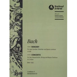 BACH J.S.:CONCERTO FOR PIANO BWV 1062 C MINOR SOLO 2