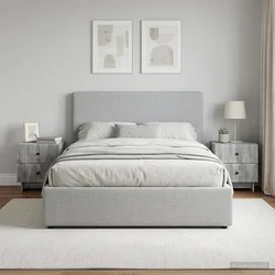 Nočna omarica 2 kos Siva Sonoma 43 x 34,5 x 47,5 cm