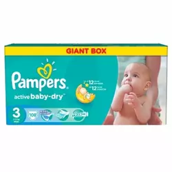 Pampers pelene Active Baby 3 Midi, 108 kom