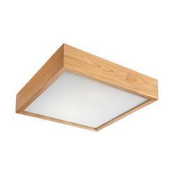 Plafonska lampa OAK SQUARE 2xE27/60W/230V hrast 37,5 cm