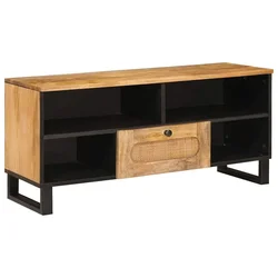 TV ormar s ladicama Smeđa 100 x 33 x 46 cm Čvrsto drvo manga