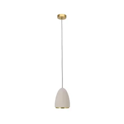 Klausen 111040 - Luster na sajli CONCRETE 1xGU10/5W/230V siva/zlatna
