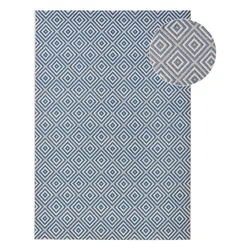 Modra zunanja preproga NORTHRUGS Karo, 160 x 230 cm