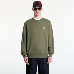 Mikina Fred Perry Crew Neck Sweatshirt Green M