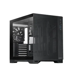 Ohišje CHIEFTEC VISIO AIR, ATX, 1x USB-C 3.2, 2x USB 3.0, 3x 140 mm ventilator, črno