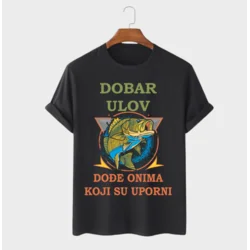 MAFIMI Majica Dobar Ulov, Crna