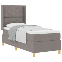 vidaXL vidaXL Box Spring postelja s spanjem Taupe 80x200 cm Tkanina, (22050444)