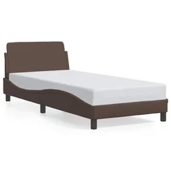 Vidaxl Posteljni okvir Dover rjav 80x200 cm umetno usnje