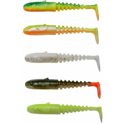 Savage Gear Gobster Shad Dark Water Mix Firecracker-Lemoncracker-White Flash-Olive Hot Orange-Fluo Yellow Glow 7,5 cm 5 g