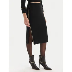 Simona Corsellini Ravno krilo A25CPGOE0101 Črna Slim Fit