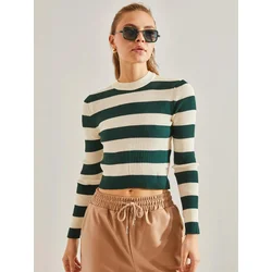 Bianco Lucci Pulover Blusen zelena