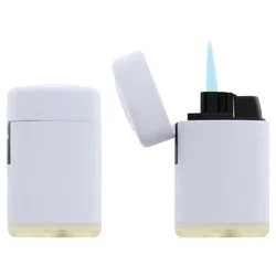 Upaljač elektronski gumirani mat atomic jet flame rubber trober 2516001 bijela