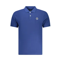 Modra polo majica s kratkimi rokavi