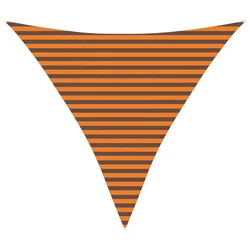 Vidaxl Sončno platno Oranžna in Rjava 3,6 x 3,6 x 3,6 m
