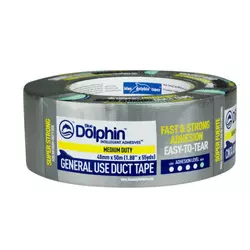 Blue Dolphin Lepilni trak iz tekstila SIVI - 2 kom